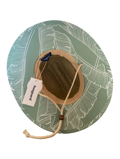 Banana Leaves Little Straw Lifeguard Hat (Banana Leaves) for wholesale on Faire1