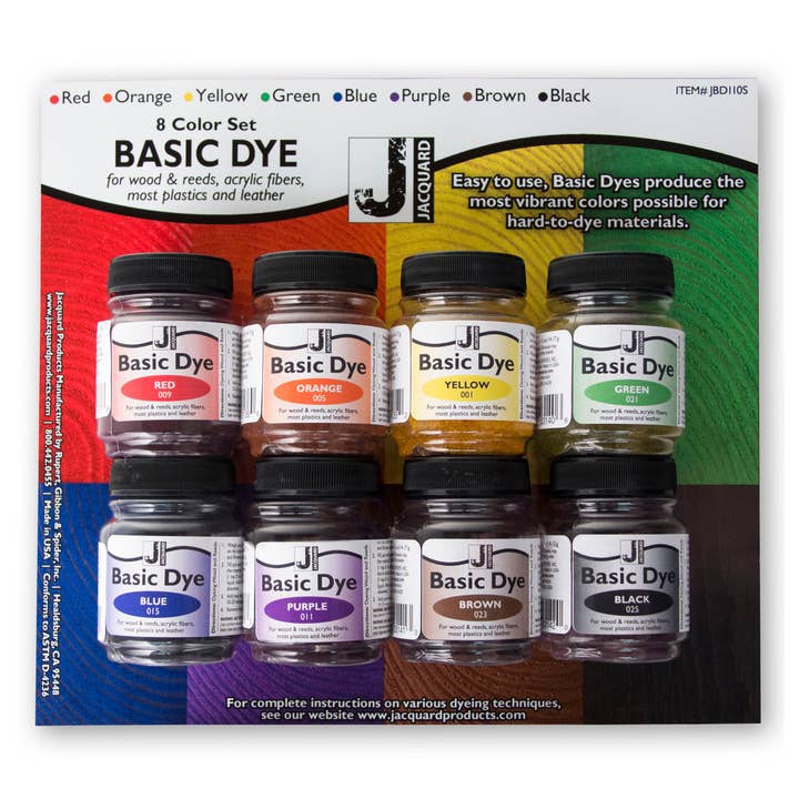 Basic Dye 8-Color Set for wholesale by Jacquard Products