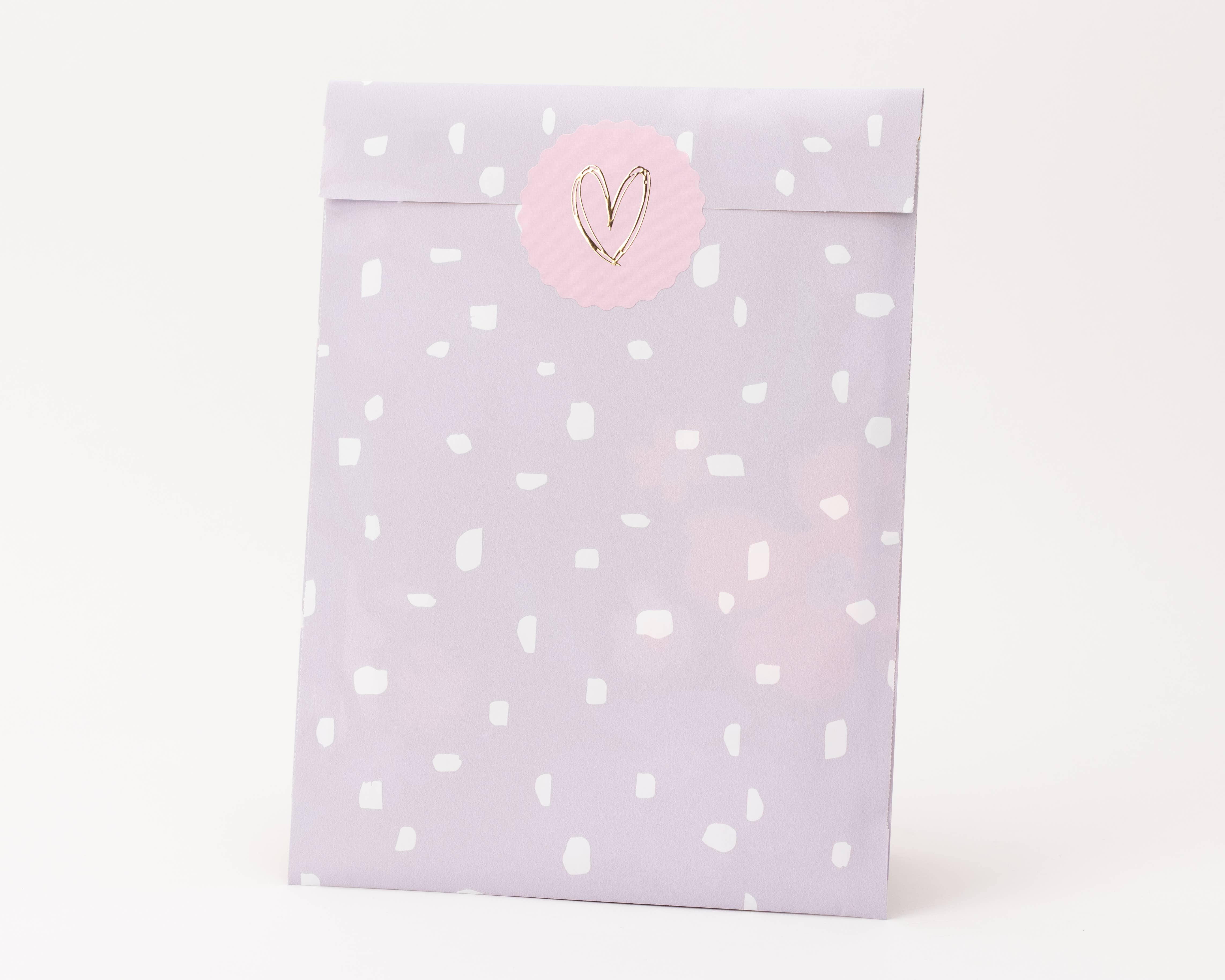 liebevoll verpackt - Vendita all'ingrosso Buste regalo - Minimalismo dei sacchetti di carta, lilla3