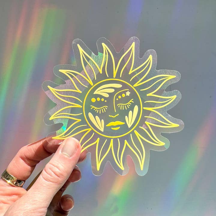 Ten By Ten - Wholesale Suncatcher - Sun Goddess Suncatcher Sticker Rainbow Window Decal8