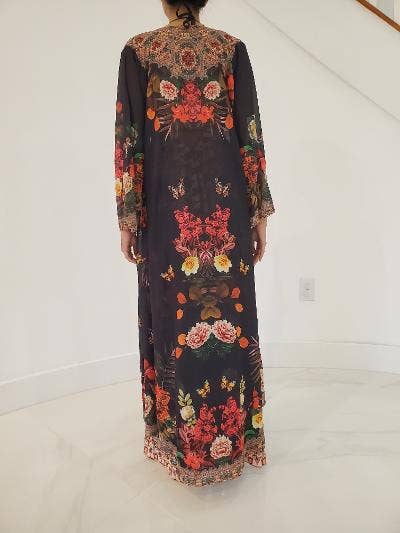 Ranee's - Wholesale Kimono - Women's - 684 black floral duster - BACK IN STOCK3