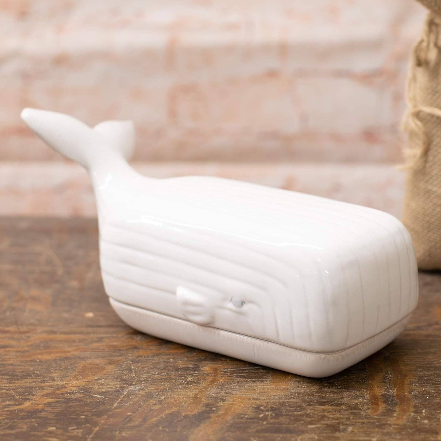 Drew Derose Design - Wholesale Butter Dish - Whale Butter Dish – Coastal Stoneware Kitchen Accent
3