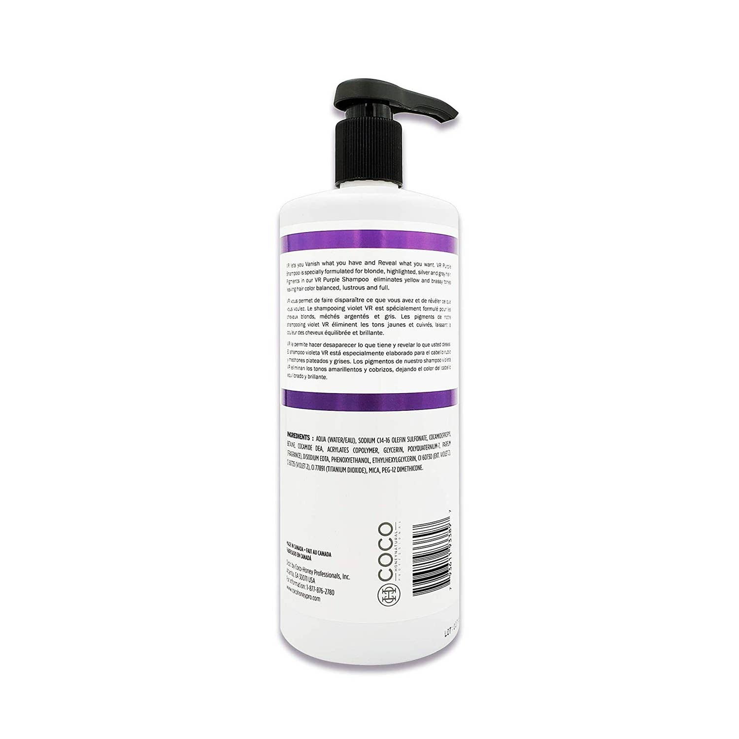 KT Supply - Wholesale Hair Shampoo - VR Color Enhancing Purple Shampoo 32 oz1