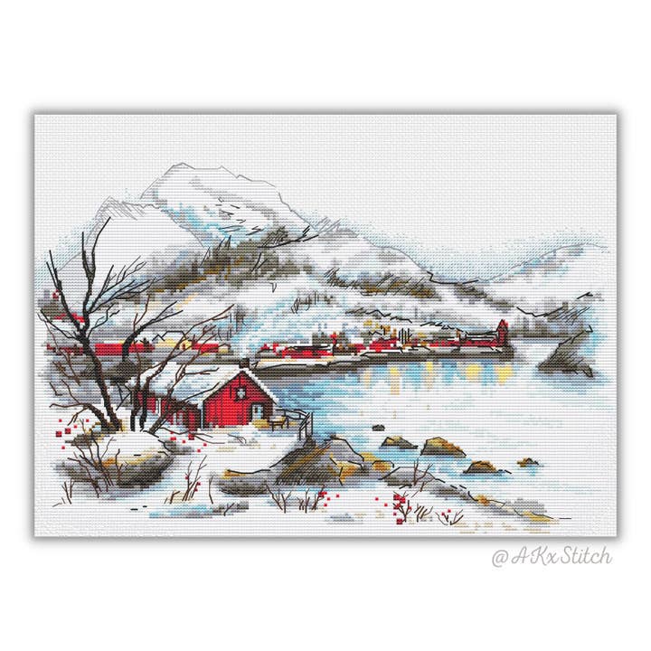 Iceland Cross Stitch Kit for wholesale by AKxStitch