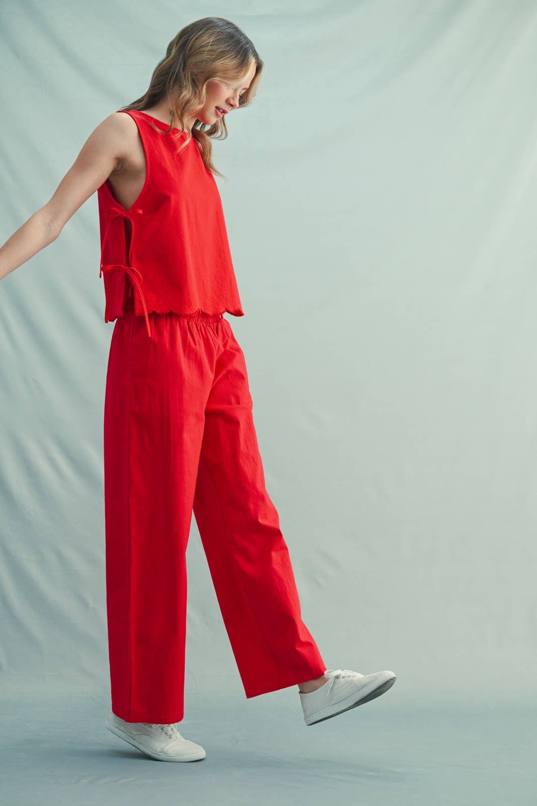 Wishlist Apparel - Wholesale Tank Top - Women's - COTTON TANK TOP WITH SIDE TIES / WL25-102432