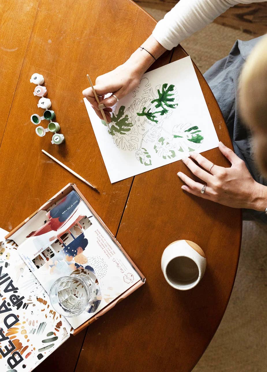 Cate Paper Co. - Vendita all'ingrosso Kit per lavoretti fai da te - Kit di pittura con i numeri "Campo di margherite"4