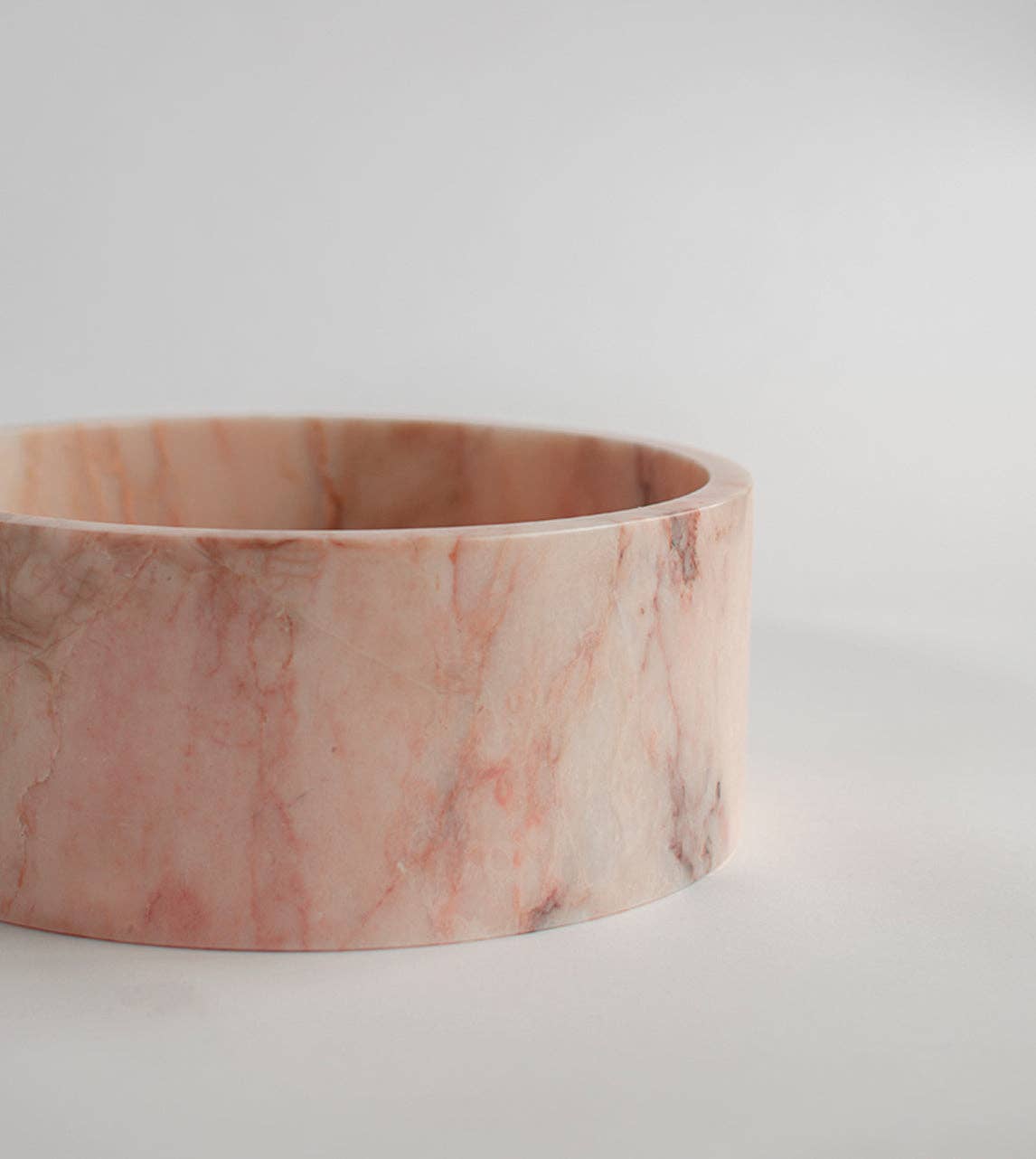 Kiwano Concept - Wholesale Decorative Plate/Dish/Bowl - PINK MARBLE CYLINDER BOWL2