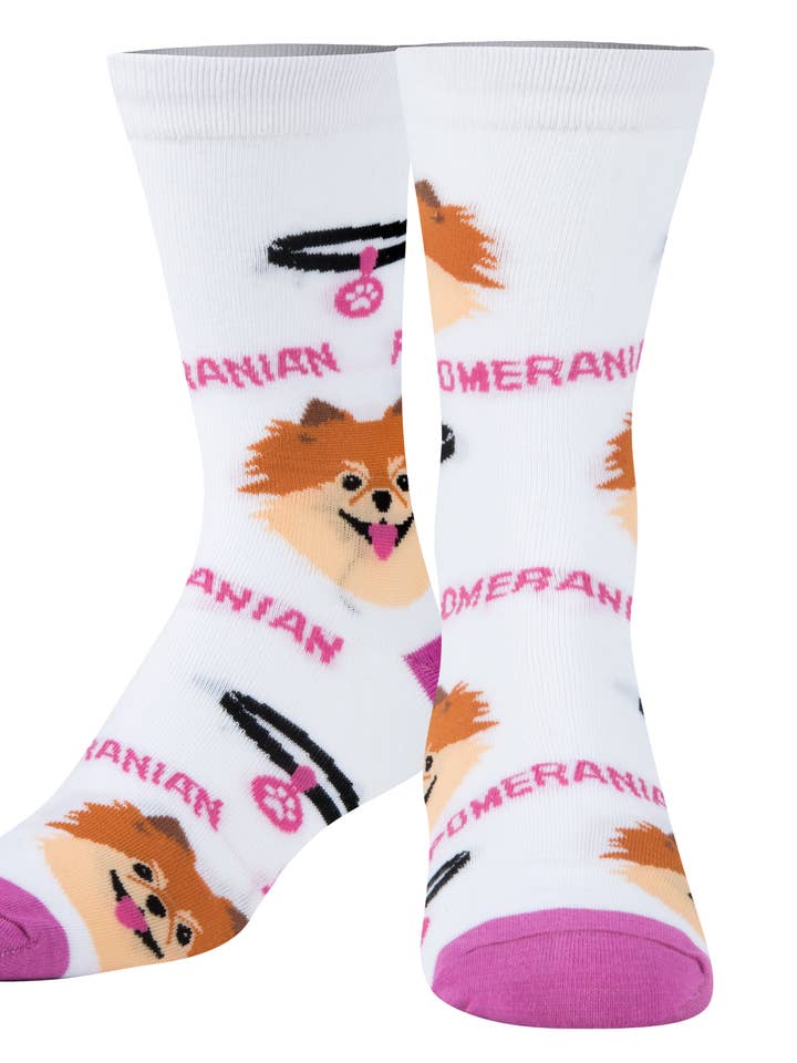 Crazy Socks - Womens Crew - Pomeranian and other Purchase Wholesale pomeranian sock. Free Returns & Net 60 Terms on Faire trending on Faire.