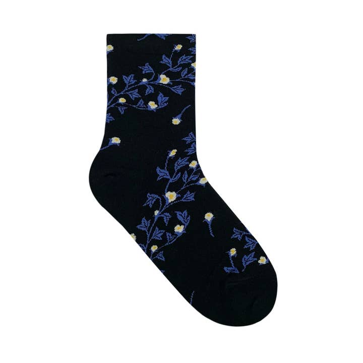 7DAYSSOCKS - Vente Chaussettes – femme - Chaussettes Crew Twist Flower pour femmes2