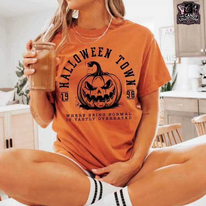 Halloween town Tee tshirt shirt fall halloween for wholesale by The Candy Collections