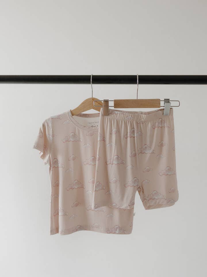 Forever French Baby - Wholesale Sleepwear Set - Kids - Bamboo Short Set | Ruby