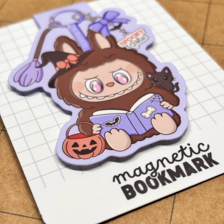 Stickiply - Wholesale Bookmark - Spooky Labubu | Magnetic Bookmark2