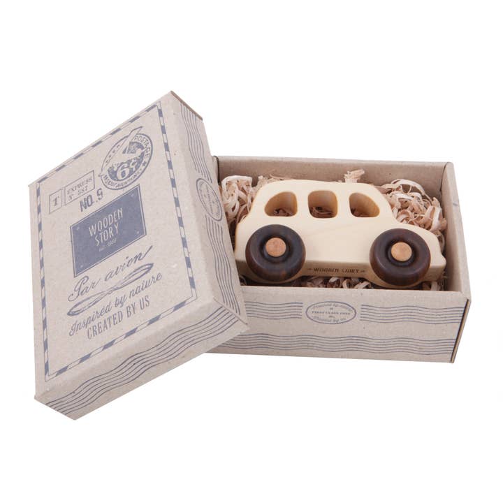 Wooden Story - Wholesale Wood Toy - Kids - english taxi - car