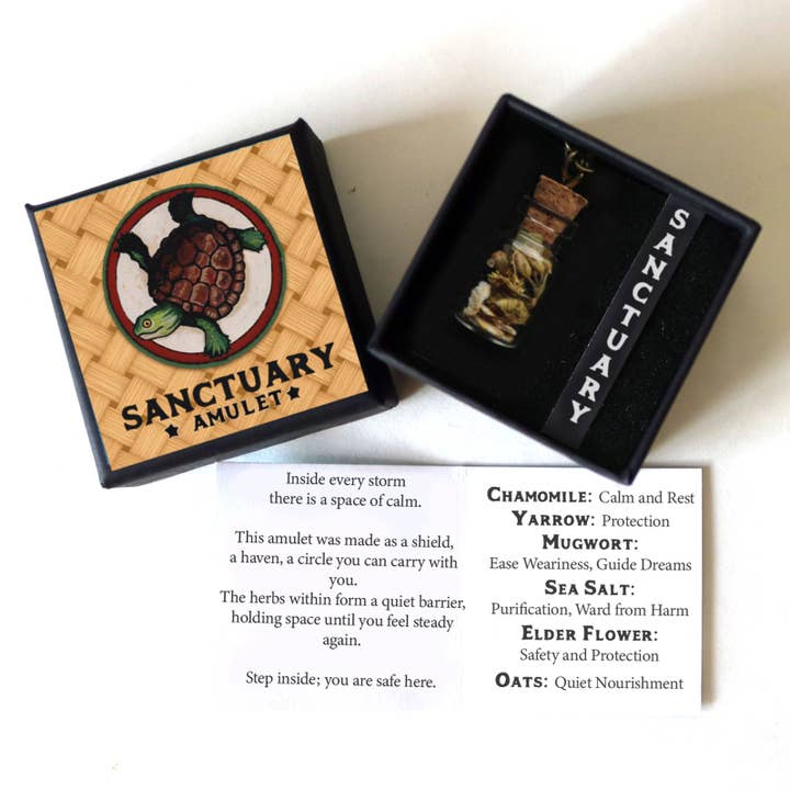Brainmeats Atelier - Wholesale Pendant/Charm Necklace - Sanctuary Amulet – Protection & Comfort Talisman w/Turtle2