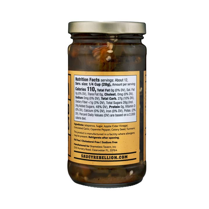 Saucy Rebellion - Wholesale Pickled Vegetables - Candied Jalapenos2