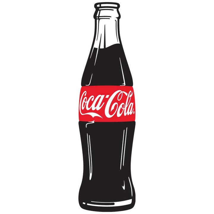 RetroPlanet - Wholesale Sticker - Coca-Cola Simple Bottle Modern Pop Art Sticker
