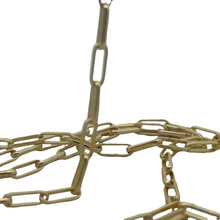 Purity Beads - Wholesale Craft supplies - Thin Paperclip Cable Link Chain | 1 Foot long | Wire, 5X13mm | Elongated Link Chain | Available in two Colors - Gold Finish & Silver Plated.6