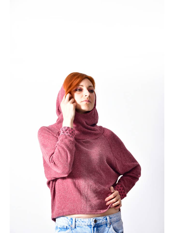 Humanity Centred Designs - Vente Sweat-shirt – femme - Sweatshirt d'hiver doux en tricot SoftKnit Cozy _J 1610