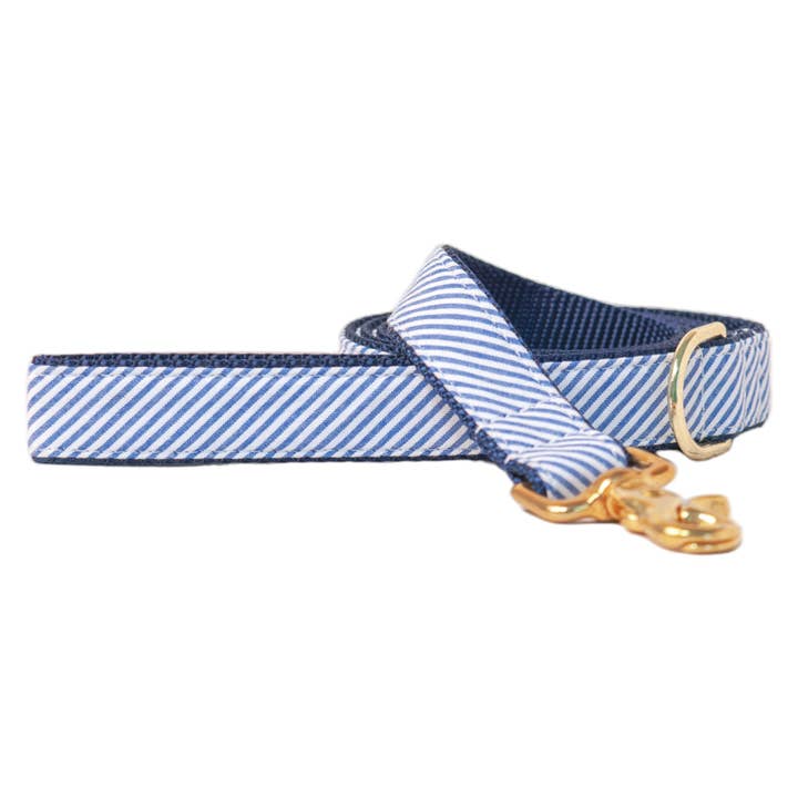 Trela Seersucker Azul para Cão por atacado de Crew LaLa