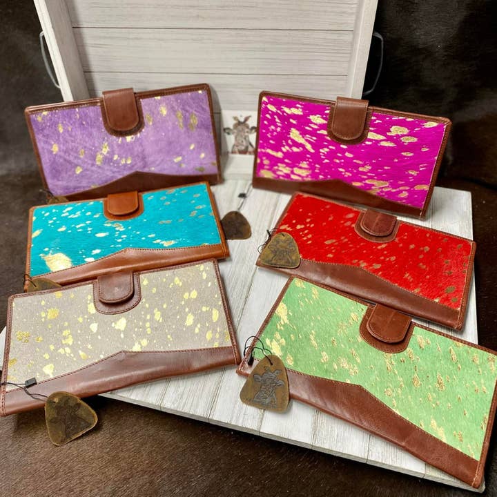 Crazy Heifers Wholesale - Wholesale Wallet - Women's - Blanche Clutch Wallets-Colored Hides