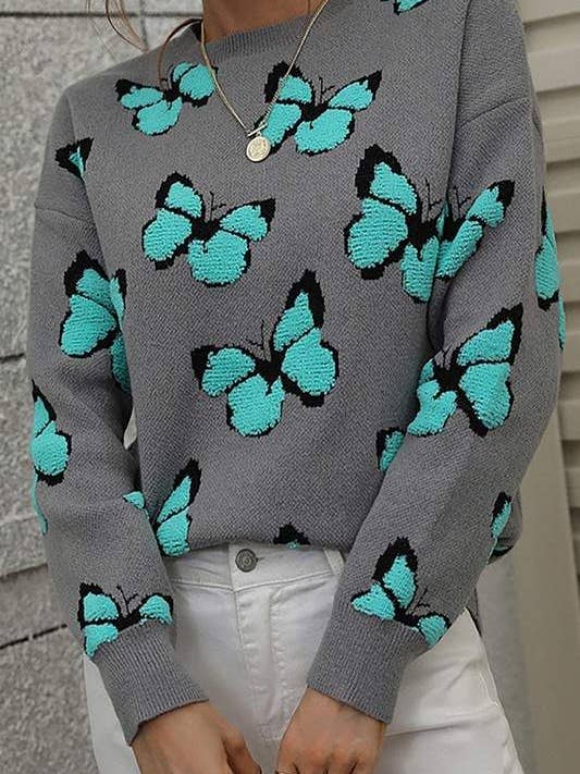Flarix - Wholesale Knit Sweater - Women's - butterfly knit sweater10