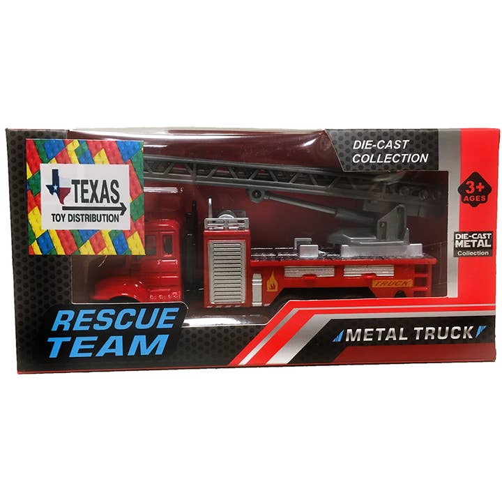 Texas Toy Distribution - Wholesale Toy Car/Truck - Kids - Die-Cast Fire Vehicles in Collector's Box, 3 Styles3