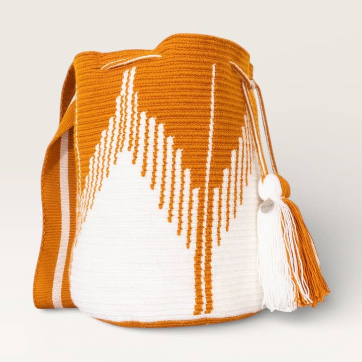 Geometrische Umhängetasche L | Honig für den Großhandel von Guajii Design