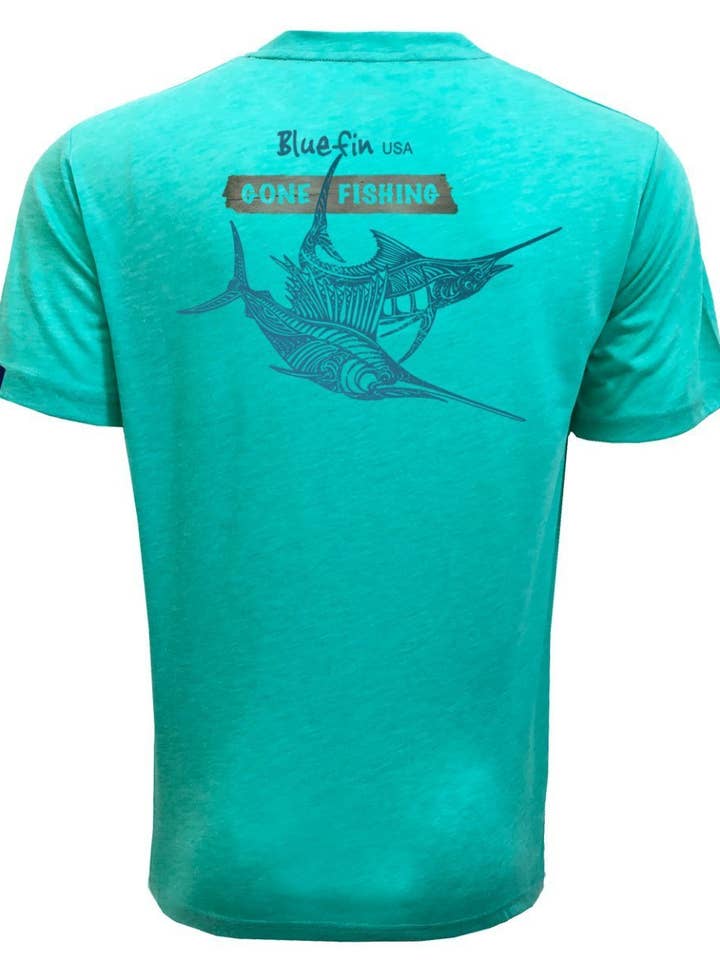 Borta fiske kortärmad Tech Tee för wholesale av Bluefin USA