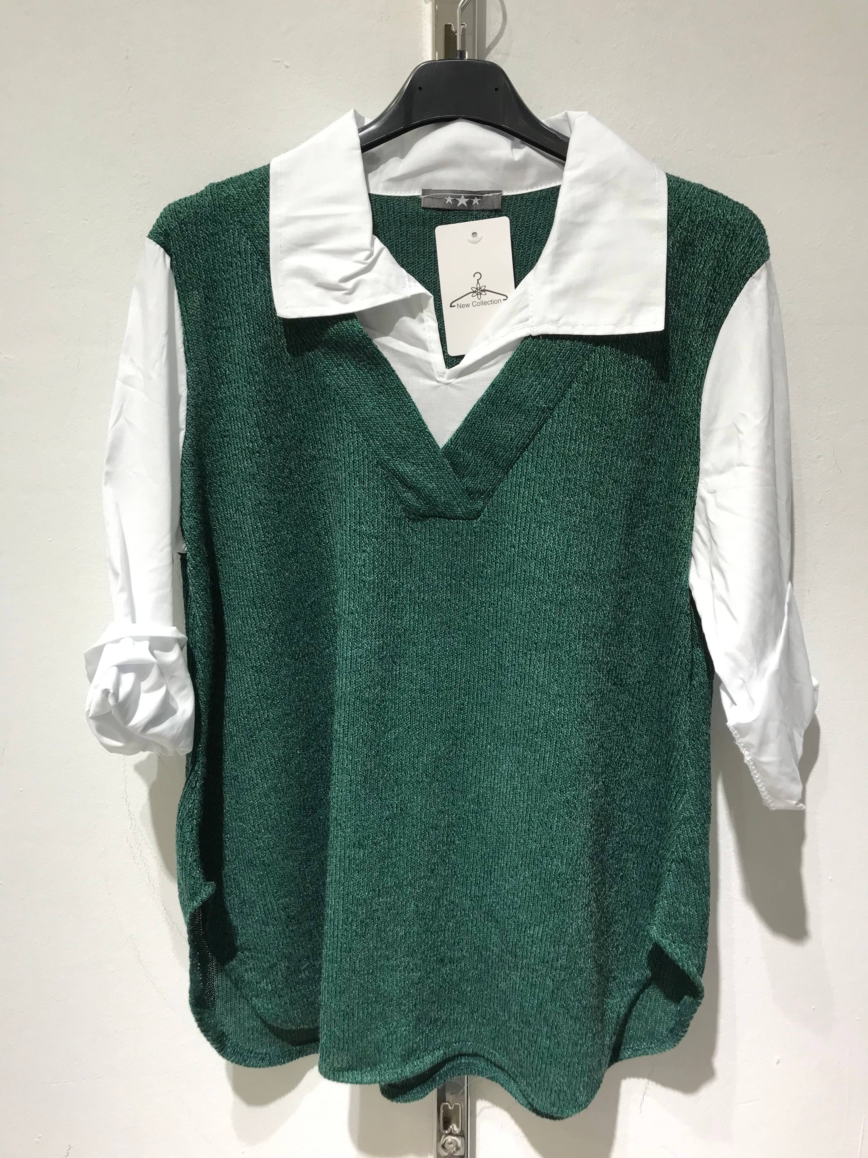 Only Yuan - Wholesale Blouse - Women's - ref13218 blouse with shirt collar2