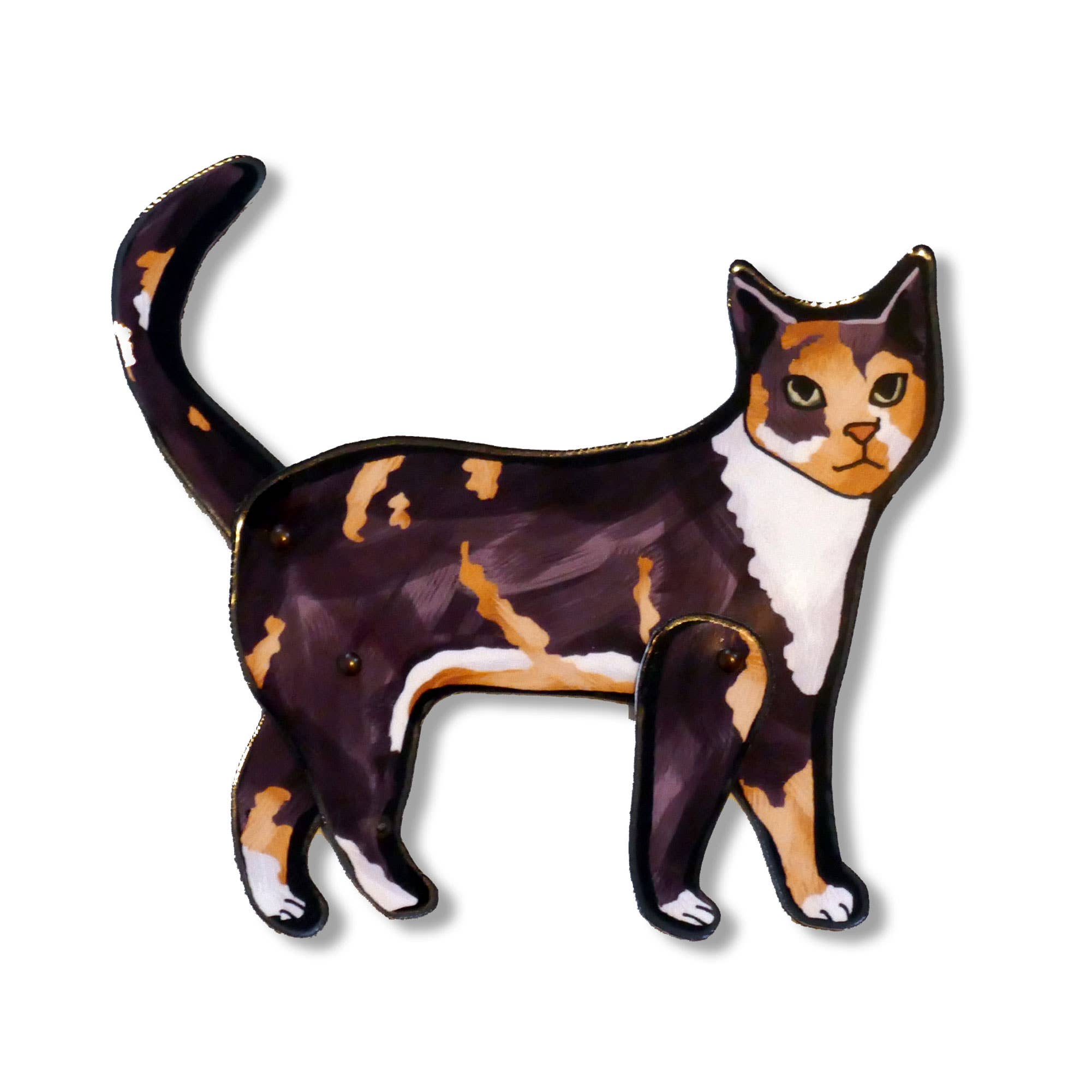 THE PAPER IDOLL – wholesale Magnet – 5 Assorted Articulated Cat Fridge Magnets Cat Kitchen decor.7