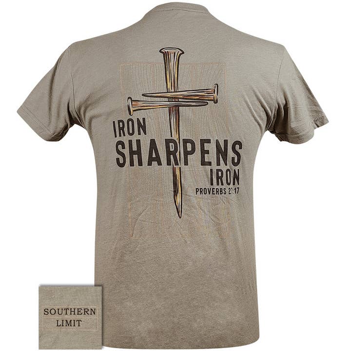 Girlie Girl Originals - Wholesale Screen Printed T-Shirt - Men's - SOUTHERN LIMIT IRON SHARPENS IRON Mens Southern Graphic Tees