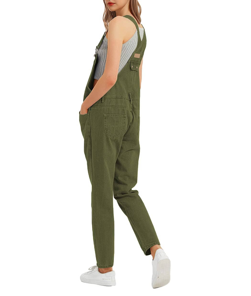 Anna Kaci Wholesale – Großhandel Overall – Damen – Lässige Latzhose mit verstellbaren Trägern und Fronttasche1