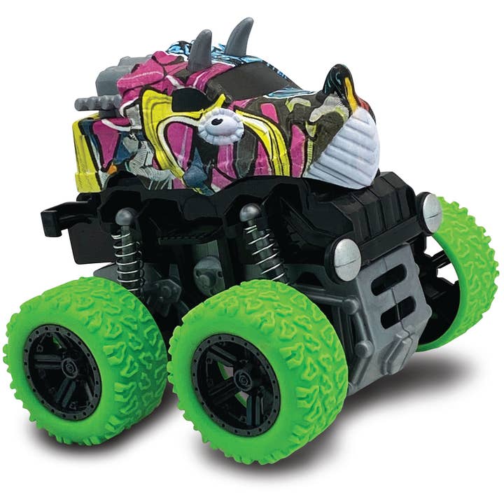 Aeromax Toys - Wholesale Toy Car/Truck - Kids - Dino-Faur Mini Friction Powered Push N Go Display