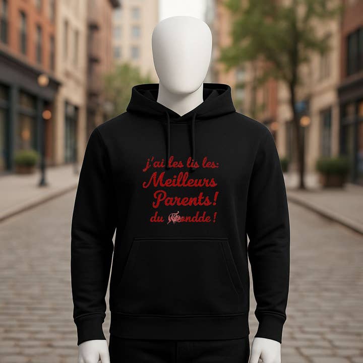Black hoodie for wholesale by fabrica personalizacion
