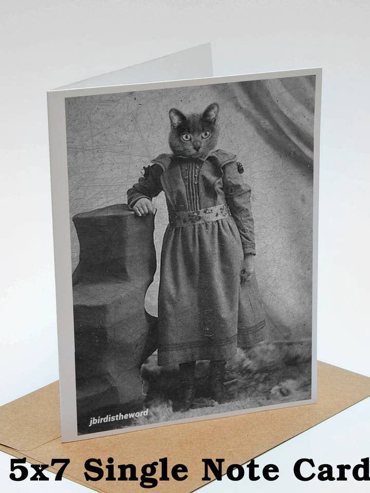 Cat Mom Note Card Pet Funeral Sympathy Mother of Cats for wholesale by The Wild Oddisorium