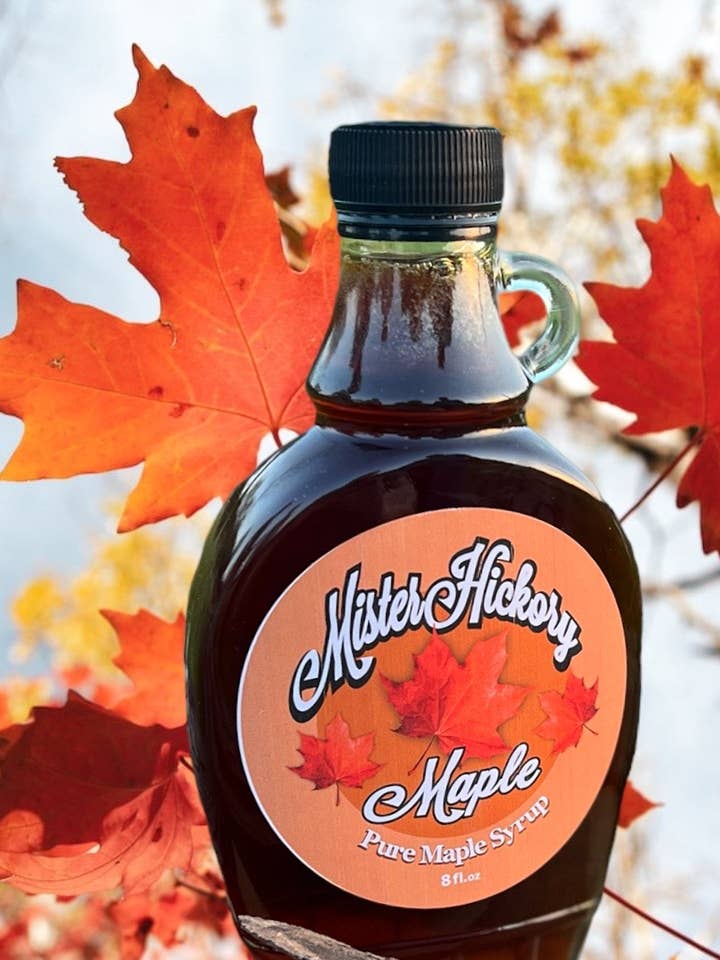 Mister Hickory Pure Maple Syrup for wholesale by Mister Hickory Shagbark Hickory Syrups