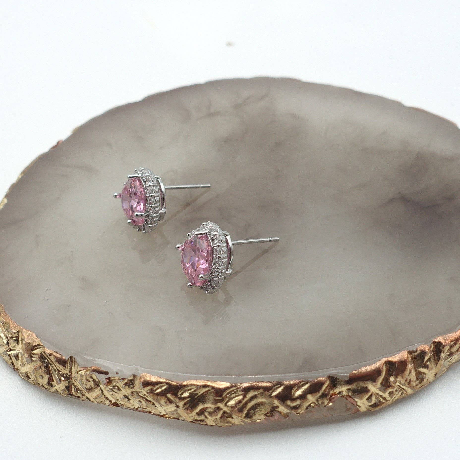 Daemon srls - Wholesale Stud/Post Earrings - DIANA ~Orecchini a bottone con cubic zirconia a forma di cuore17