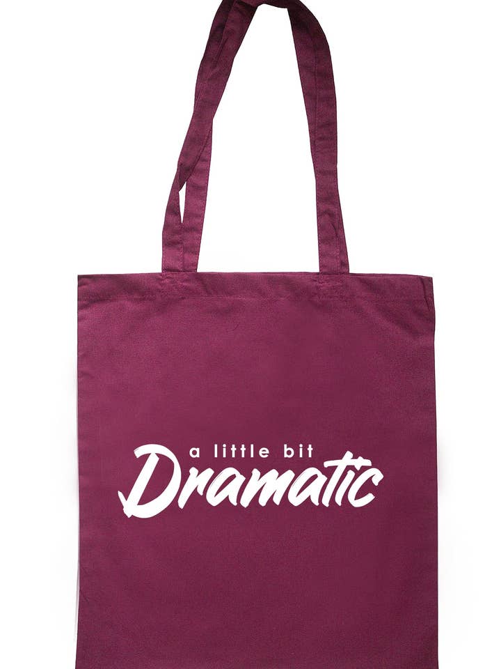 A Little Bit Dramatic Women's Tote Bag for wholesale by Illustrated Identity