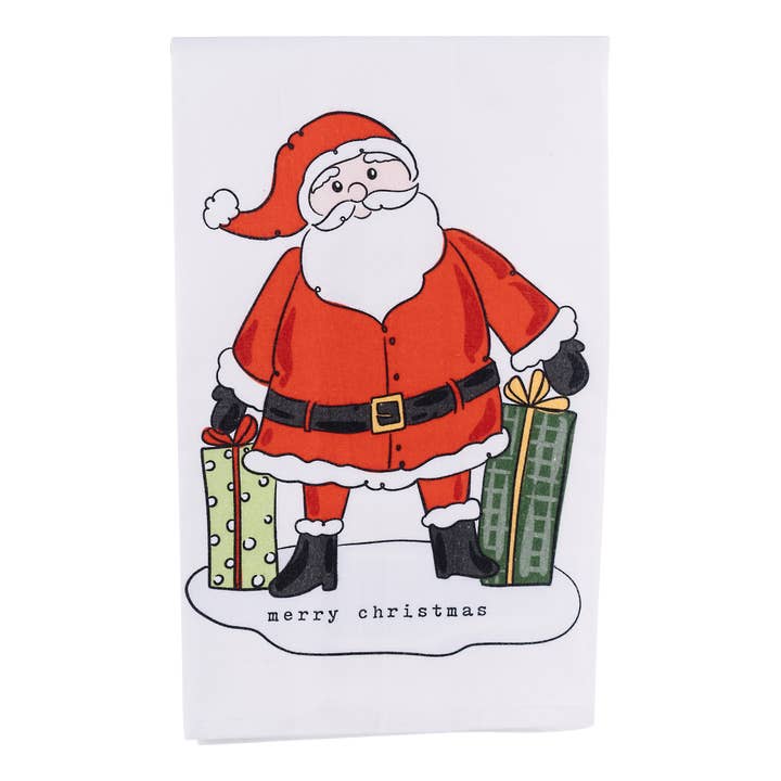 Standing Santa Tea Towel for wholesale by Glory Haus