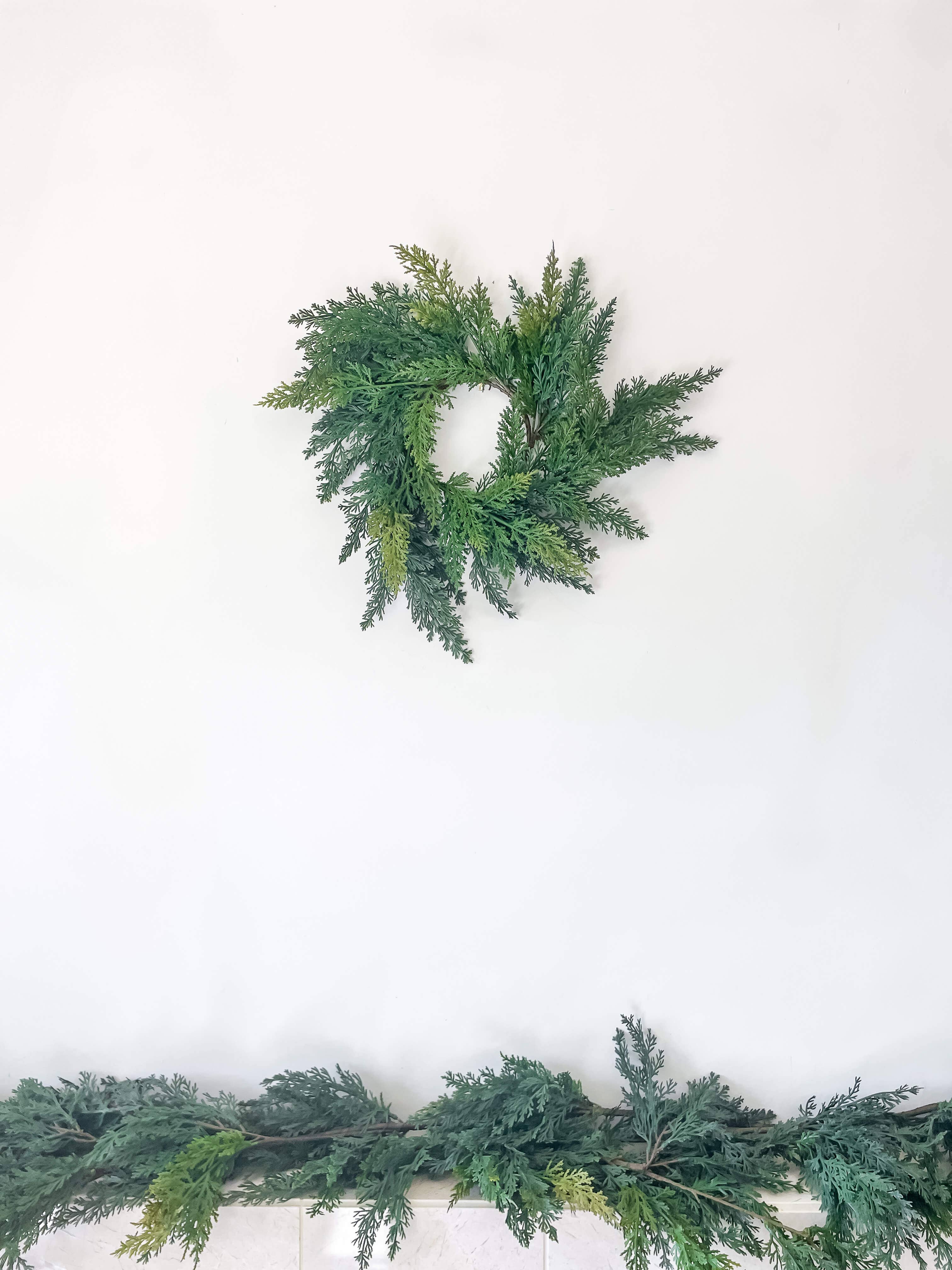 Hycroft Home Decor - Wholesale Wreath - Cypress Real Touch Faux Christmas Wreath 12"1
