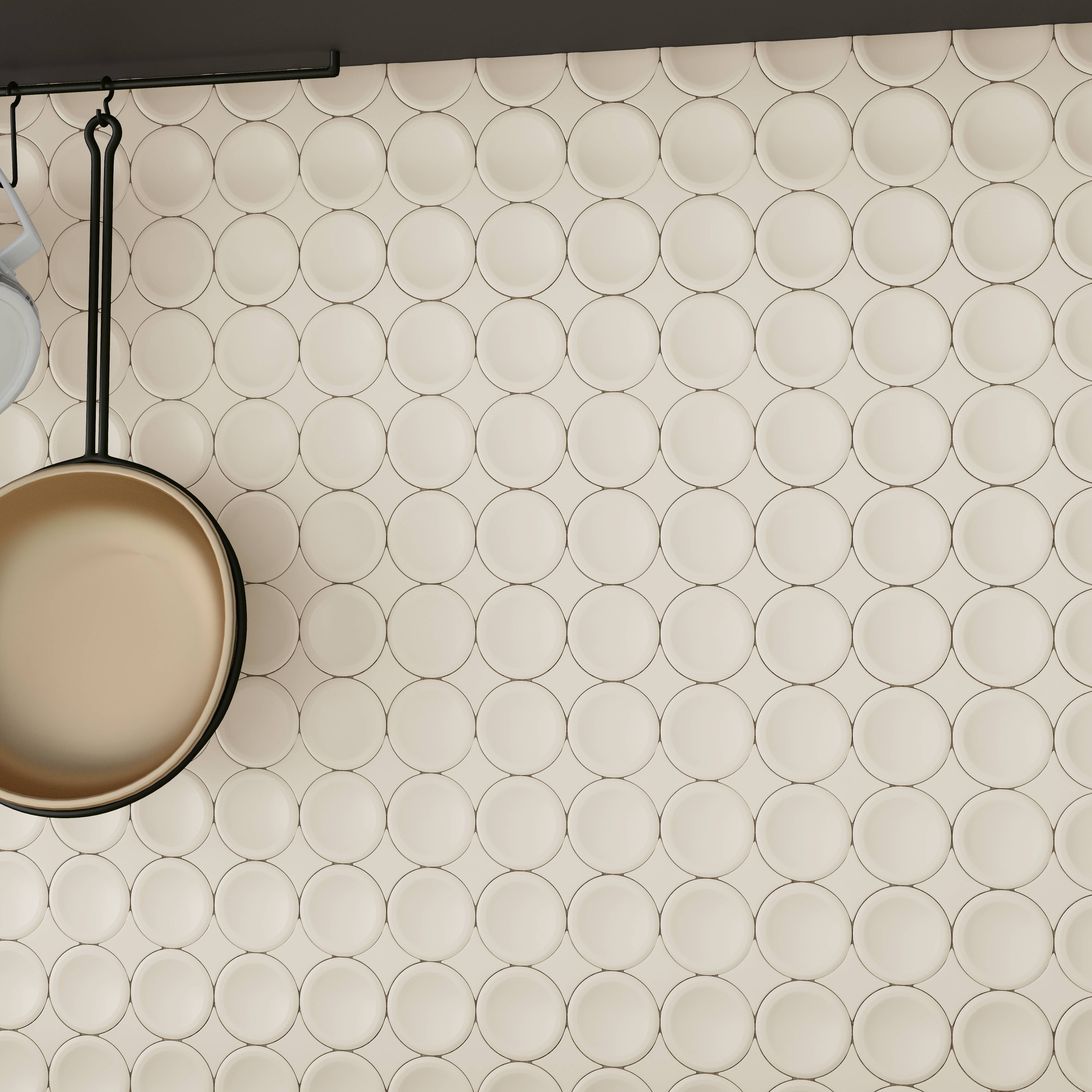 Thomas Avenue Ceramics - Wholesale Wall Tile - 12"x12" Ceramic Circular Mosaic Tile6