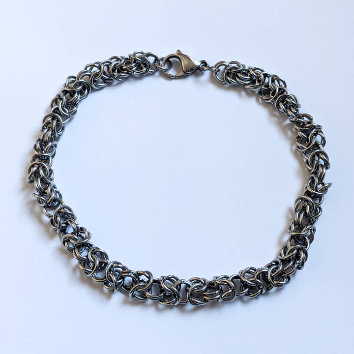 Synthetic Youths - Wholesale Choker/Collar - Byzantine Stainless Steel Chainmaille Choker