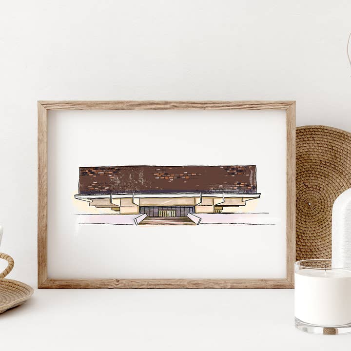 Ohio History Connection art print for wholesale by Atelier Nazli Brush