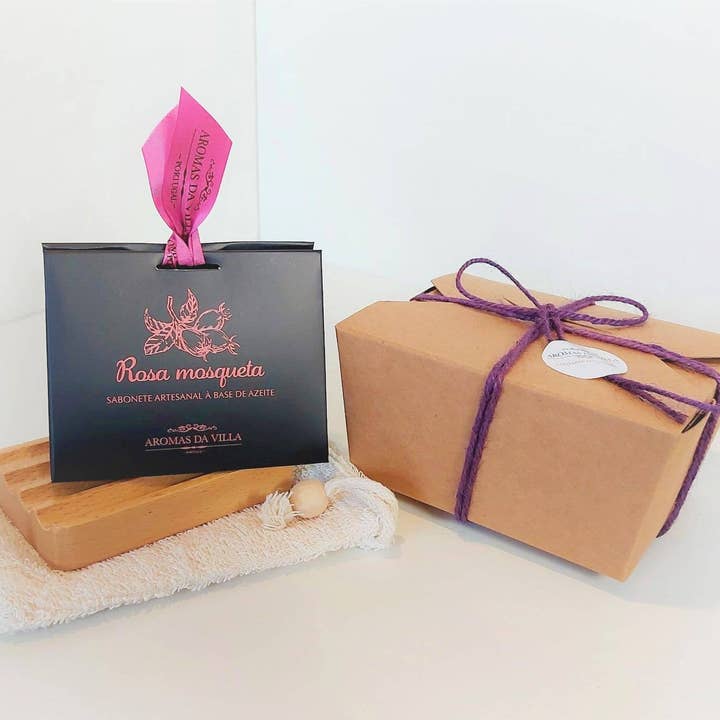 Kit Bem-Estar Premium (3 em 1) - Rosa Mosqueta por atacado de Aromas da Villa Portugal