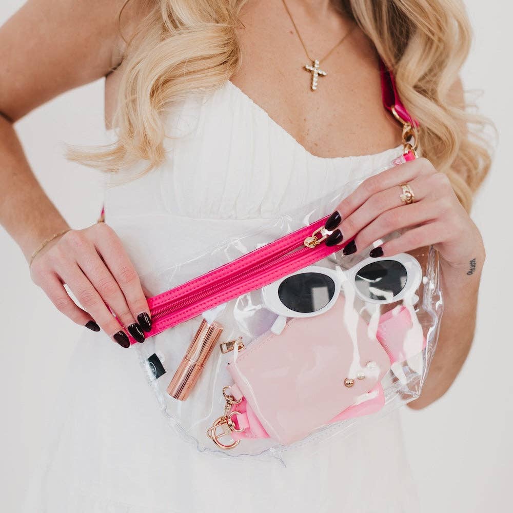 Pretty Simple - Wholesale Crossbody Bag - Women's - Kehlani Clear Stadium Bum Bag2