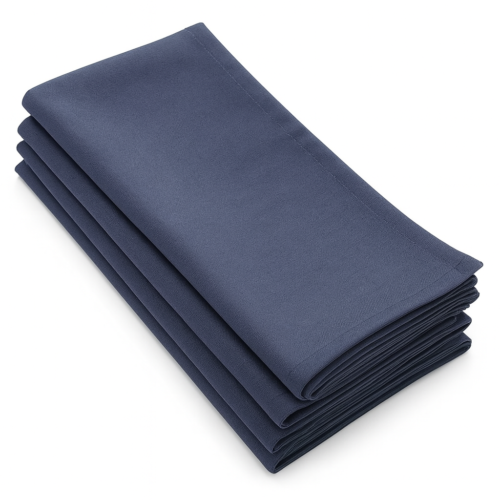 Fennco Styles – wholesale Dinner & cloth napkin – Navy Blue Solid 20" Dinner Napkin2
