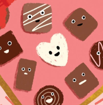 Carolyn Suzuki - Wholesale Valentine's Day card - BOX O CHOCOLATES - Valentine's Day Card2