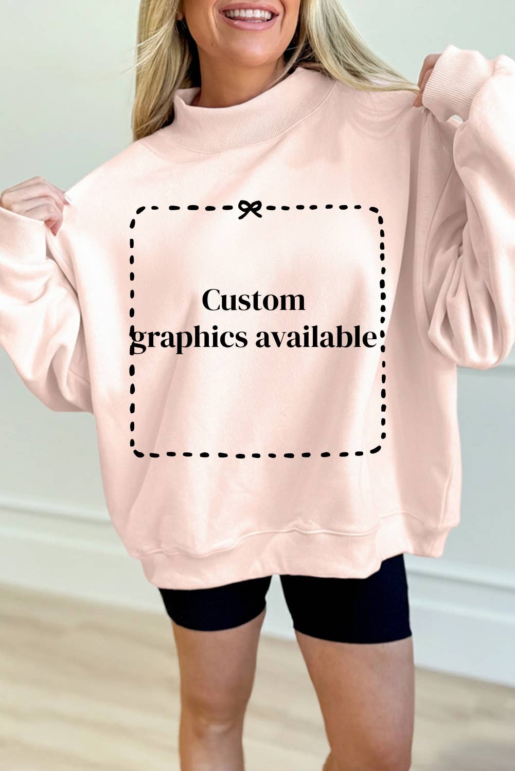 66DISCO - Vente Sweat-shirt – femme - Sweatshirt bénie brodée à col montant taille plus 66 (S-4X)1