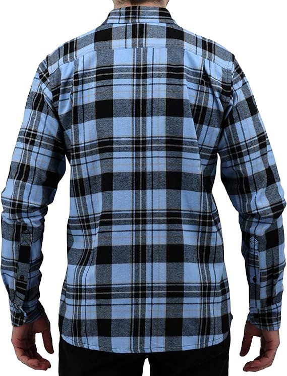 I-Wear Brands - Wholesale Button Down Shirt - Men's - Men's Long Sleeve Button Down Cotton Flannel Shirt2