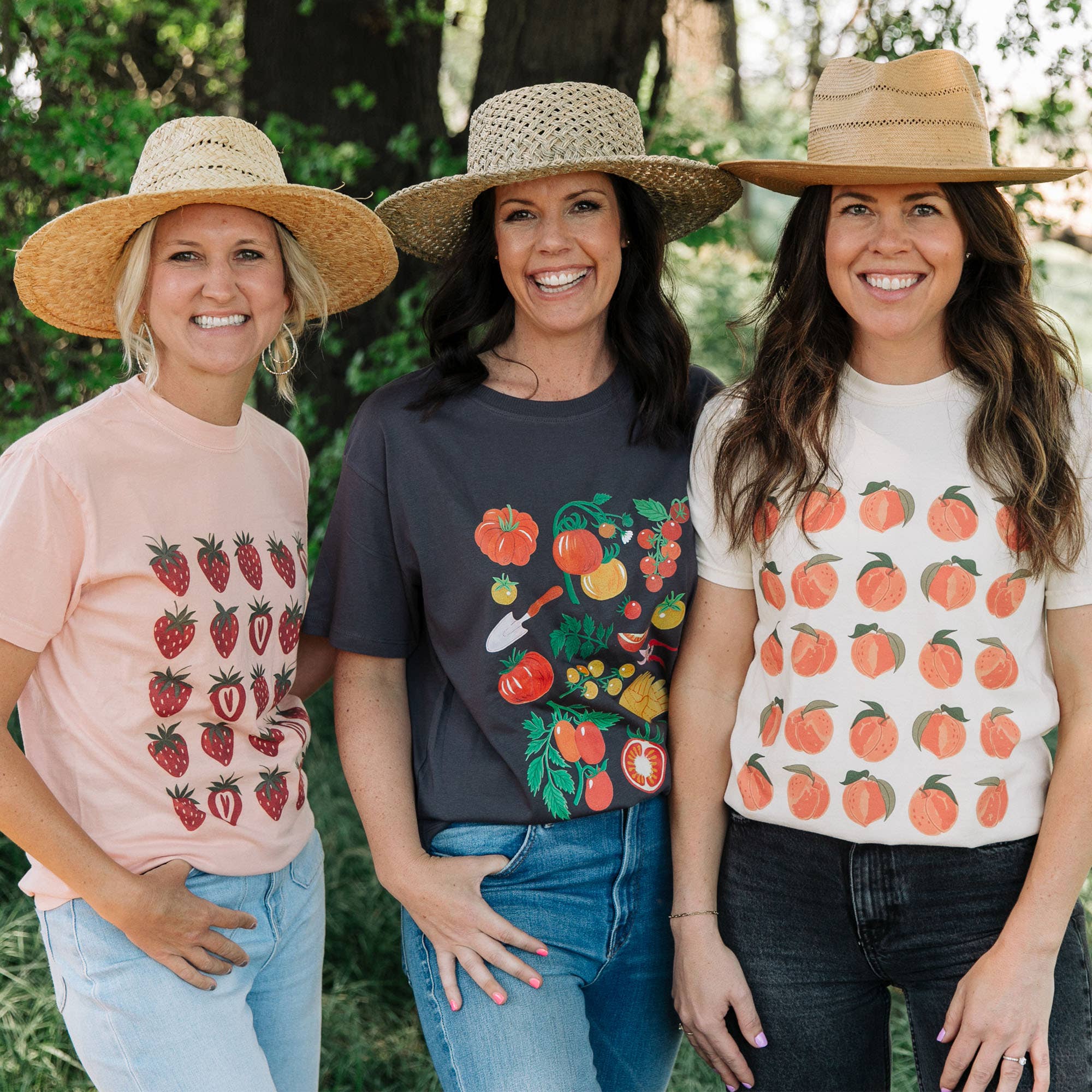 Paper Farm Press - Wholesale Screen Printed T-Shirt - Women's - Peach Blossom Tee - Ivory1